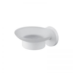 480804YW White soap dish - ALISA Series (SUS304) - 1