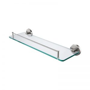 480813BN Brush nickel single layer glass shelf - ALISA Series (SUS304) - 1