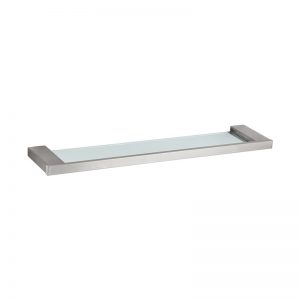 480913BN Brush nickel single layer glass shelf - ERICA Series (SUS304) - 1