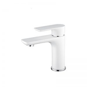 561100LW White fancy bathroom sink faucet - Single Lever Basin Faucets - 1