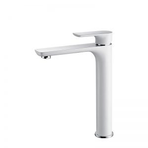 561200LWC White fancy tall basin mixer - Single Lever Basin Faucets - 1