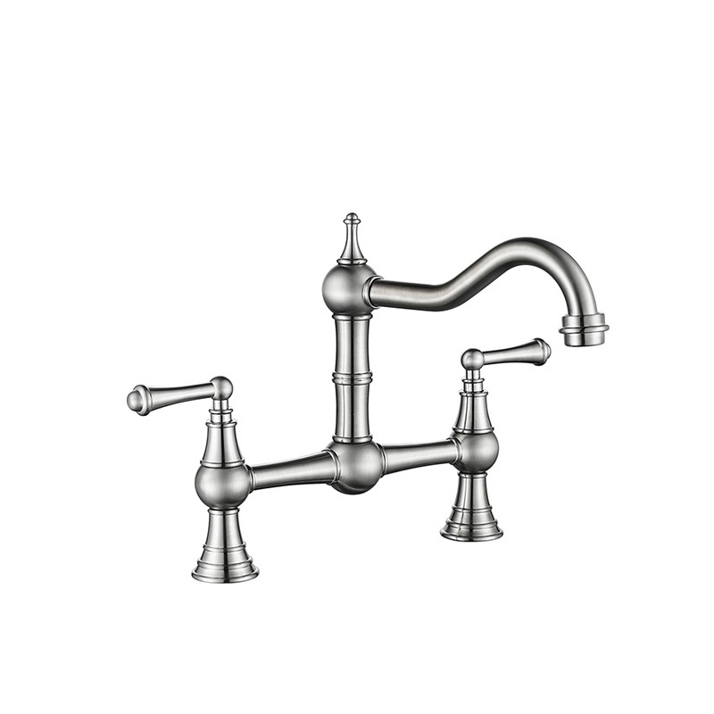 99210501BN Double handle kitchen faucet