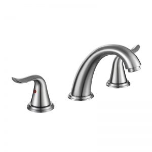 99432902ORB Classic brushed nickel 3 holes basin mixer - Centerset Basin Faucets - 1