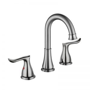 99433510BN Brushed nickel 3 holes basin tap - Centerset Basin Faucets - 1