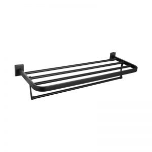48980005BYB Well-designed black towel rack - Bathroom accessories - 1