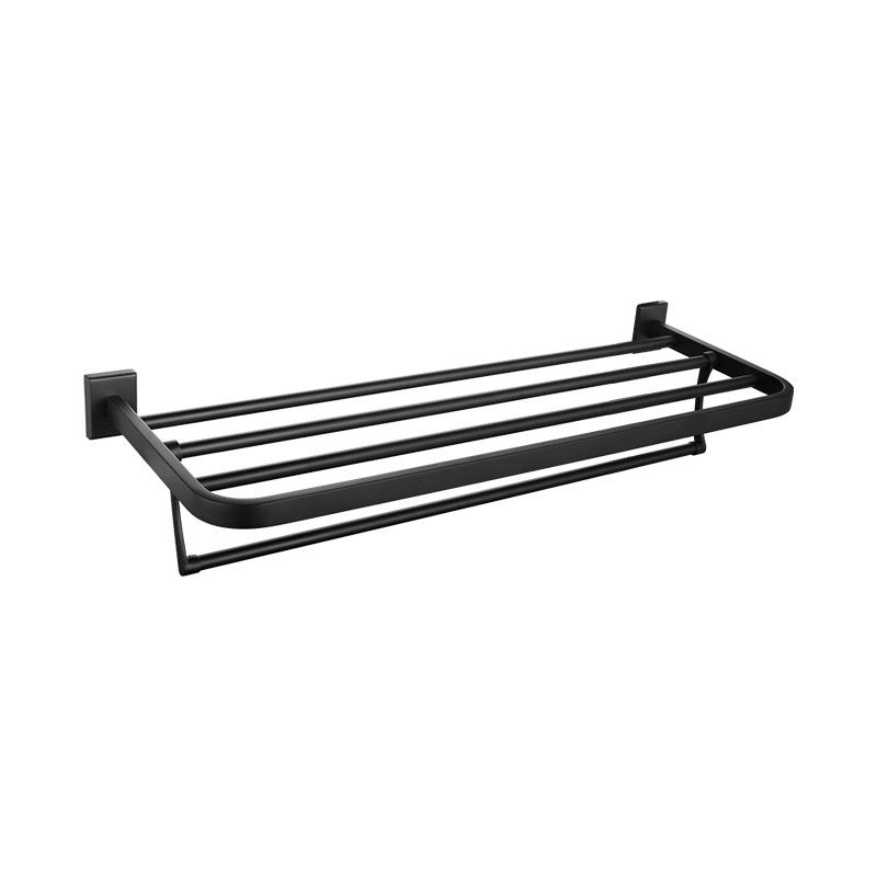48980005BYB Well-designed black towel rack