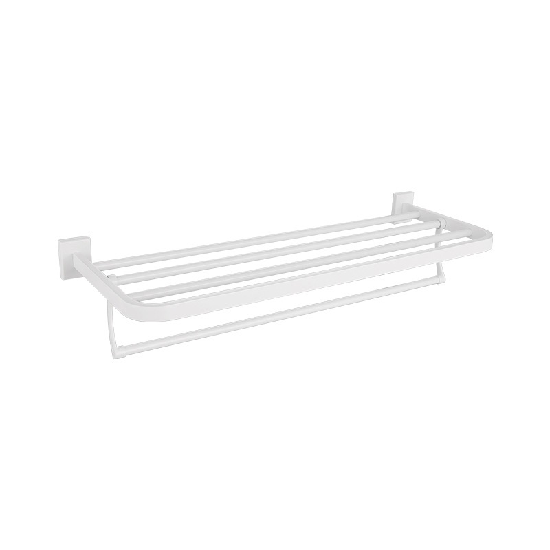 48980005YW Well-designed white towel rack
