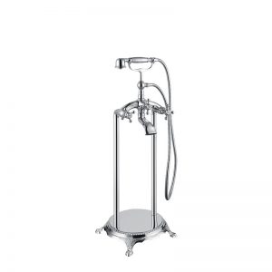 79460301CH (G1/2) Chrome floor mounted bath mixer - Floor Bathtub Faucets - 1