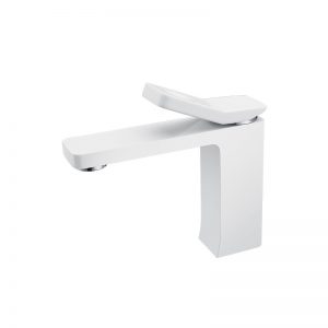 911100LW Modern white basin mixer - Single Lever Basin Faucets - 1