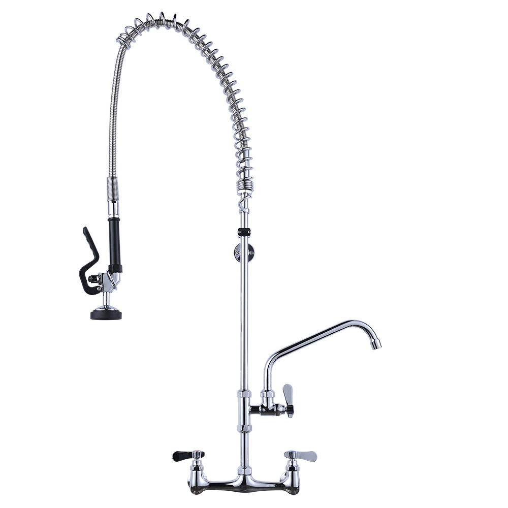 42215101CH-36  Commercial Kitchen Sink Faucet Wall Mounted Mixer With Spray
