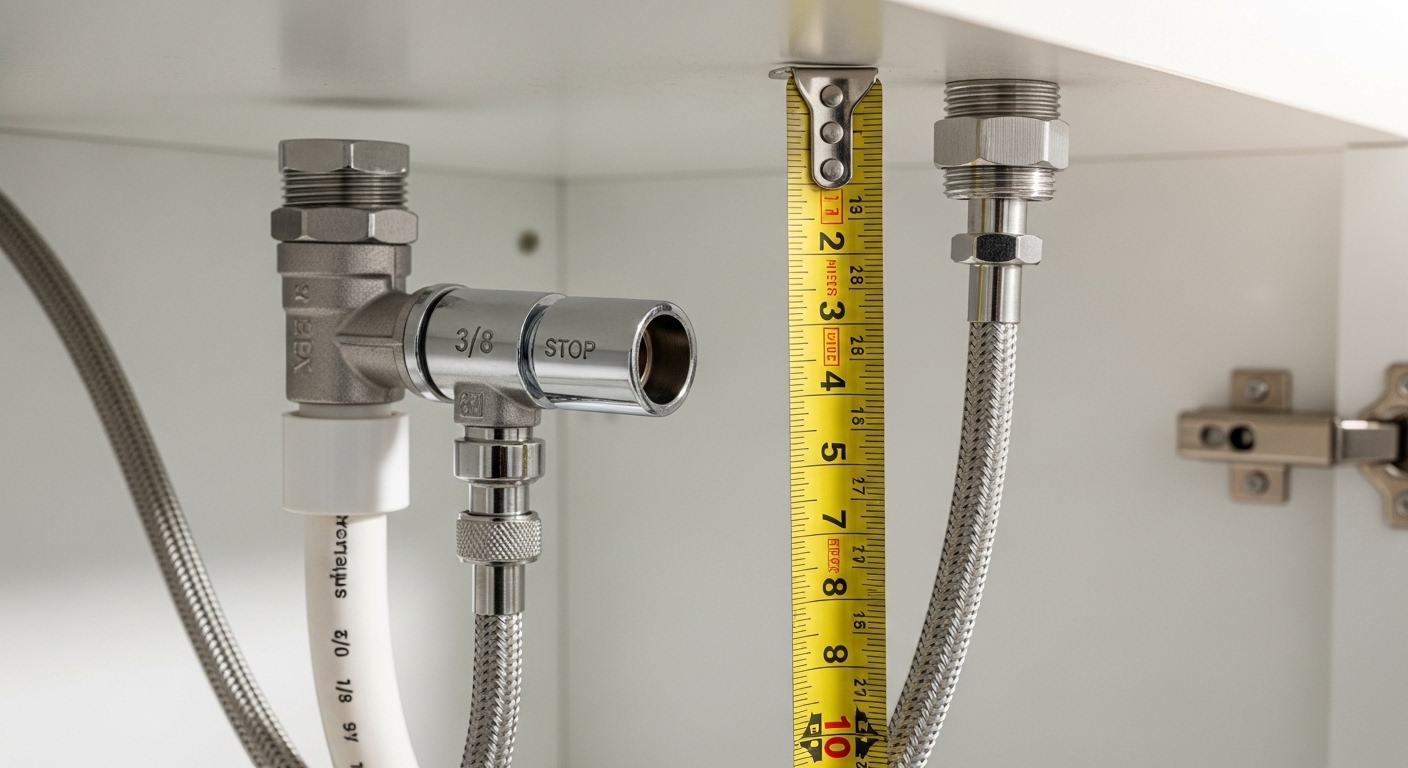 What Are the Right Faucet Supply Line Dimensions for My Sink? A Plain-English Sizing Guide 1 What Are the Right Faucet Supply Line Dimensions for My Sink? A Plain-English Sizing Guide - Install - 1