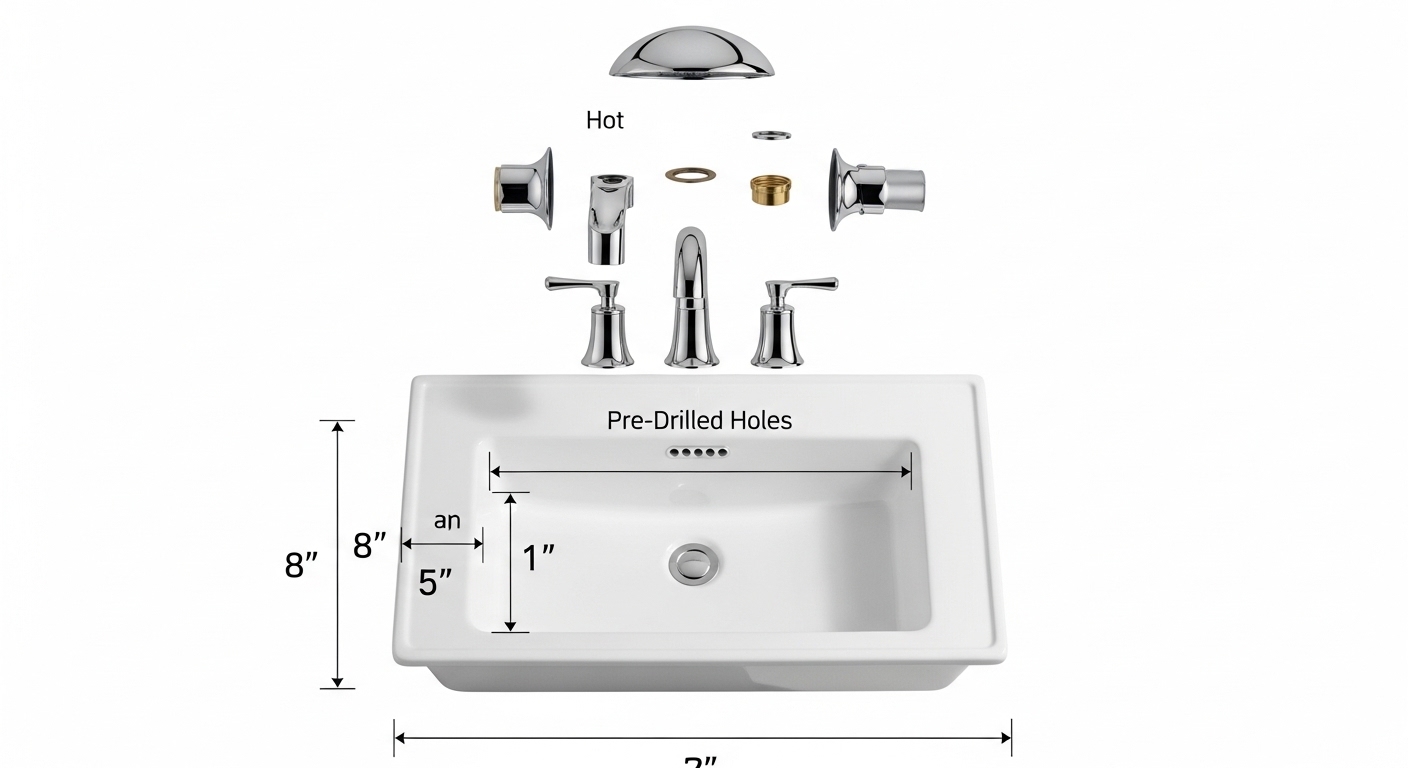 What Is a Widespread Faucet Layout and Is It Right for My Bathroom in 2026? 1 What Is a Widespread Faucet Layout and Is It Right for My Bathroom in 2026? - Product - 1
