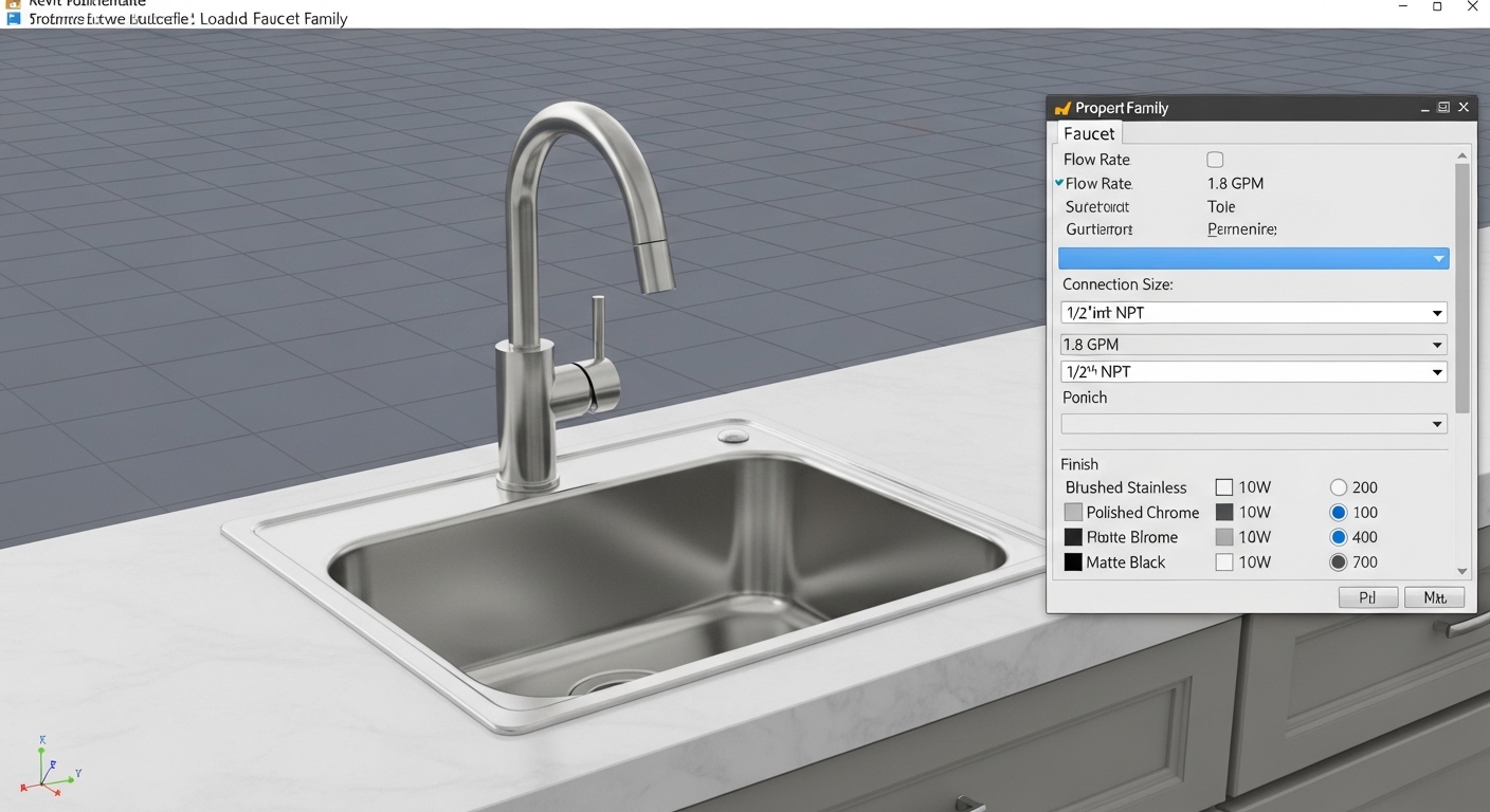 Where Do You Find a Bar Faucet Revit Family That Actually Works in Your BIM Model? 1 Where Do You Find a Bar Faucet Revit Family That Actually Works in Your BIM Model? - Product - 1