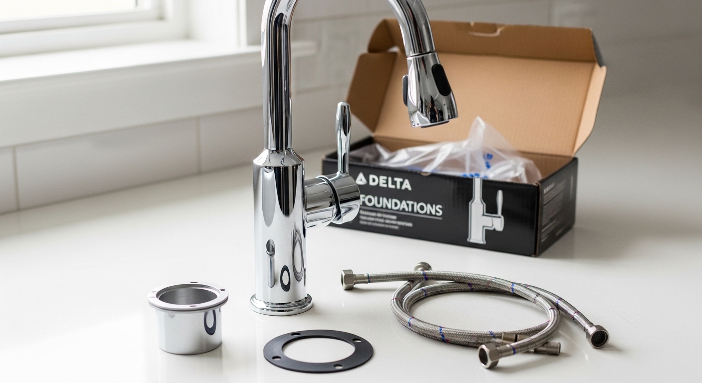 How Do You Install a Delta Foundations Kitchen Faucet Yourself Without Calling a Plumber? 1 How Do You Install a Delta Foundations Kitchen Faucet Yourself Without Calling a Plumber? - Install - 1